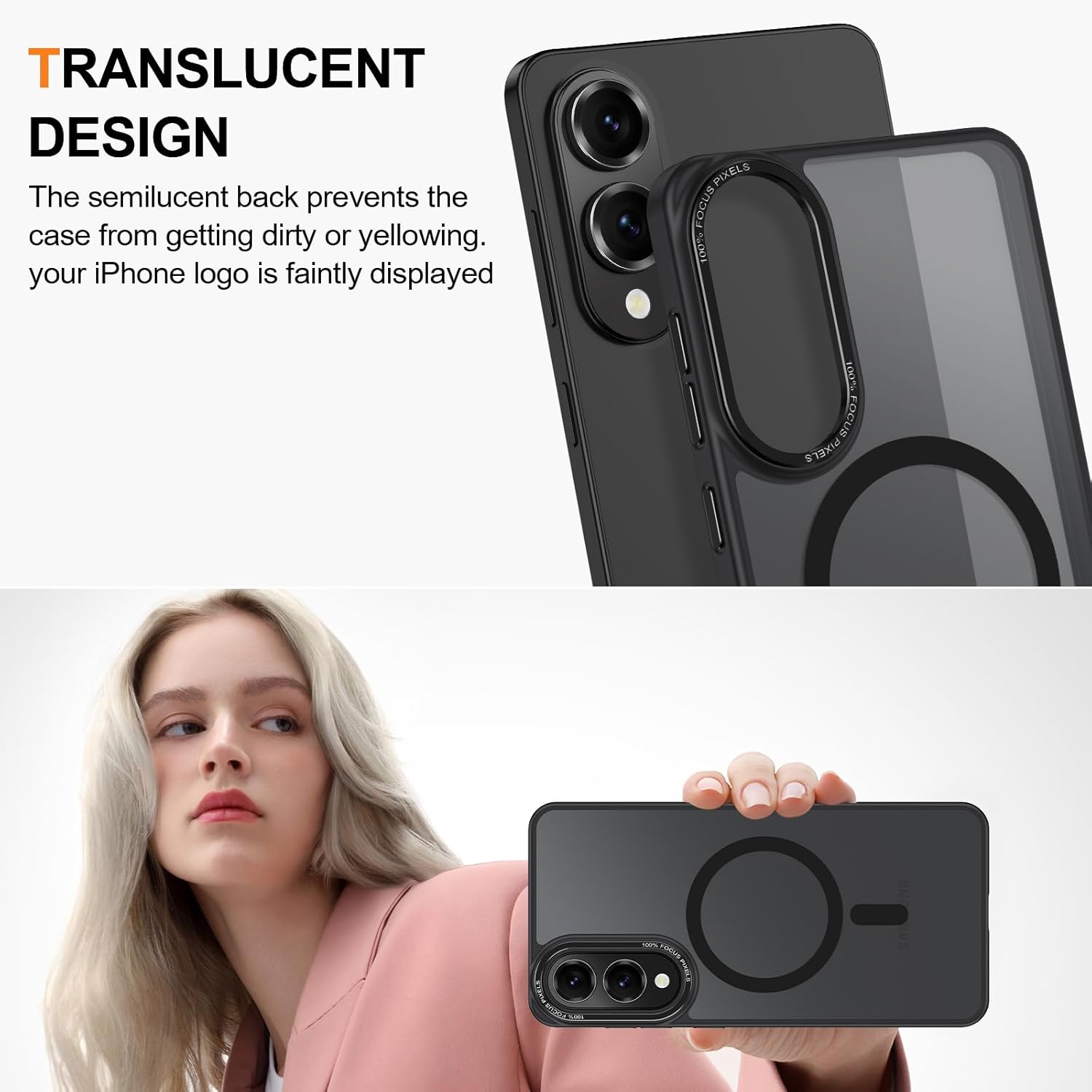 Θήκη Orso MagCase Focus Frosted Black Samsung Galaxy S25 Edge STOCK OFFERS Orso Θήκη Orso MagCase Focus Frosted Black Samsung Galaxy S25 Edge - Image 5