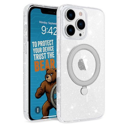 Θήκη Orso Ostand Glitter Clear iPhone 16 Pro