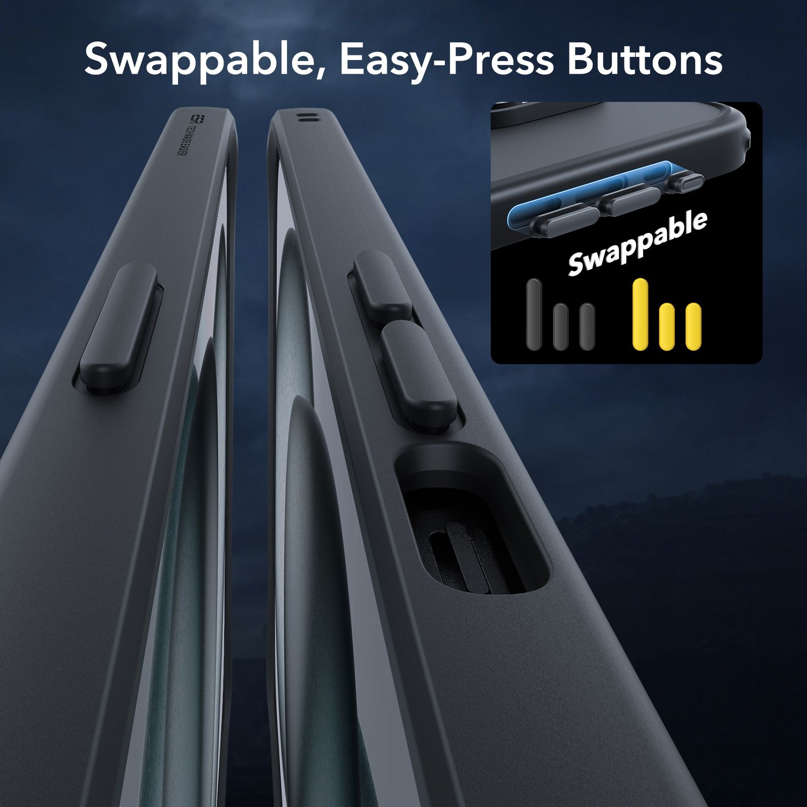 Full Protection Pro Set ESR Classic HaloLock MagSafe Frosted Black iPhone 15 ΘΗΚΕΣ ESR Full Protection Pro Set ESR Classic HaloLock MagSafe Frosted Black iPhone 15 - Image 6