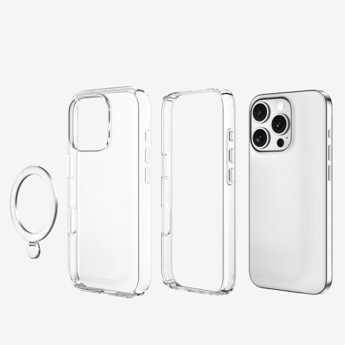 Alternative view of Θήκη Orso Ostand Glitter Clear Violet iPhone 15