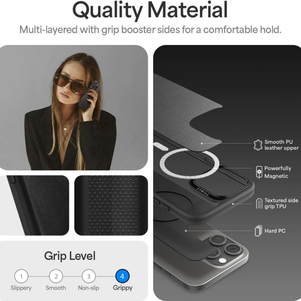 Θήκη Spigen Cyrill Kajuk Classic Charm MagSafe Cream iPhone 16 Pro Max ΘΗΚΕΣ CYRILL Θήκη Spigen Cyrill Kajuk Classic Charm MagSafe Cream iPhone 16 Pro Max - Image 6