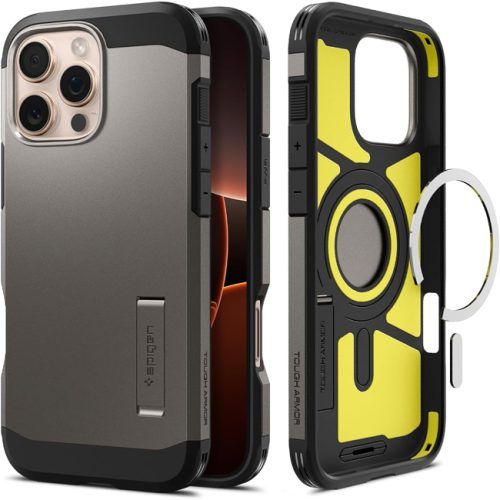 Θήκη Spigen Tough Armor T AI MagFit Gunmetal iPhone 16 Pro Max ΘΗΚΕΣ Spigen Θήκη Spigen Tough Armor T AI MagFit Gunmetal iPhone 16 Pro Max