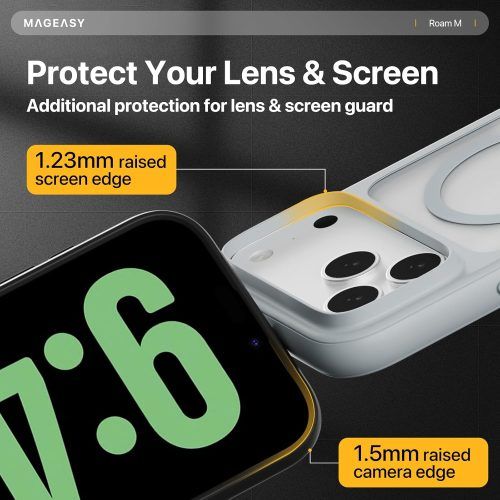 Alternative view of Θήκη MagEasy Roar M with Lanyard Magsafe Transparent iPhone 17 Pro Max