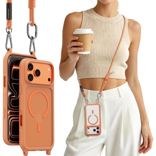 Θήκη MagEasy Roar M with Lanyard Magsafe Coral iPhone 17 Pro Max ΘΗΚΕΣ MagEasy Θήκη MagEasy Roar M with Lanyard Magsafe Coral iPhone 17 Pro Max