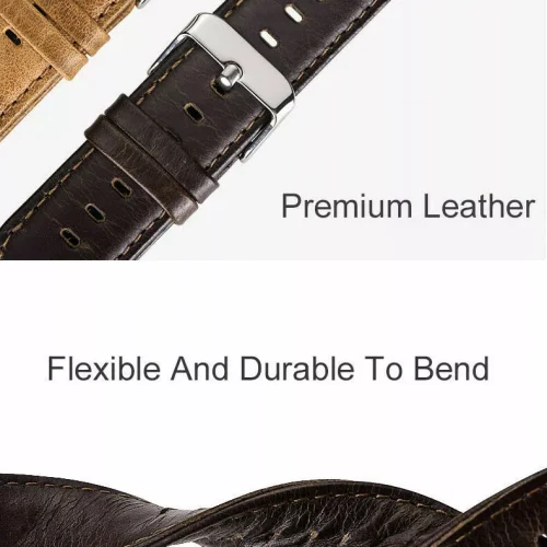Alternative view of Λουράκι WiWU Retro Leather Black Apple Watch 44/45/46/49mm