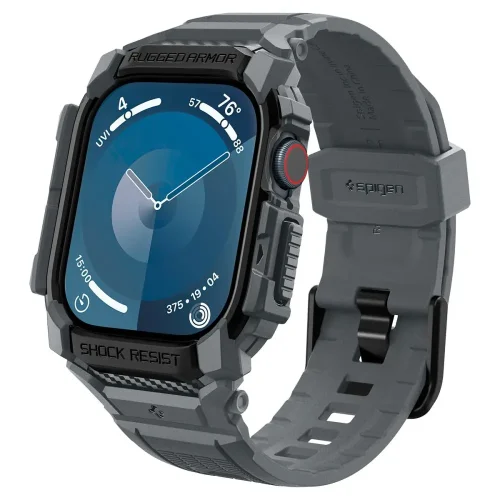 Θήκη+Λουράκι Spigen Rugged Armor Pro Dark Grey Apple Watch 46mm APPLE WATCH Spigen Θήκη+Λουράκι Spigen Rugged Armor Pro Dark Grey Apple Watch 46mm
