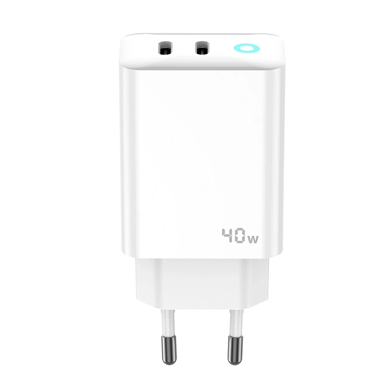 Jellico 40W 2x USB-C Charger White (EU19) ΑΞΕΣΟΥΑΡ Jellico Jellico 40W 2x USB-C Charger White (EU19) - Image 2