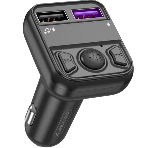 Jellico Multi-Function FM Transmitter Car Kit Charging Hub Black (FM1) ΑΞΕΣΟΥΑΡ SIIPRO Jellico Multi-Function FM Transmitter Car Kit Charging Hub Black (FM1)