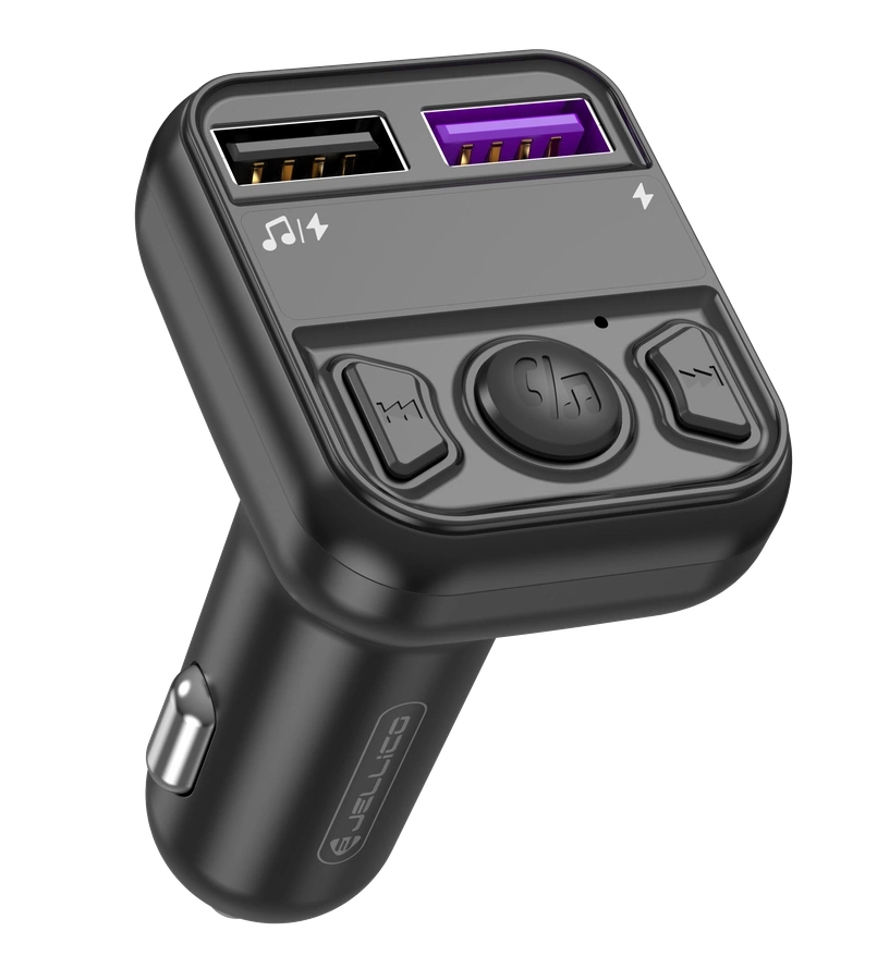 Jellico Multi-Function FM Transmitter Car Kit Charging Hub Black (FM1) ΑΞΕΣΟΥΑΡ SIIPRO Jellico Multi-Function FM Transmitter Car Kit Charging Hub Black (FM1)