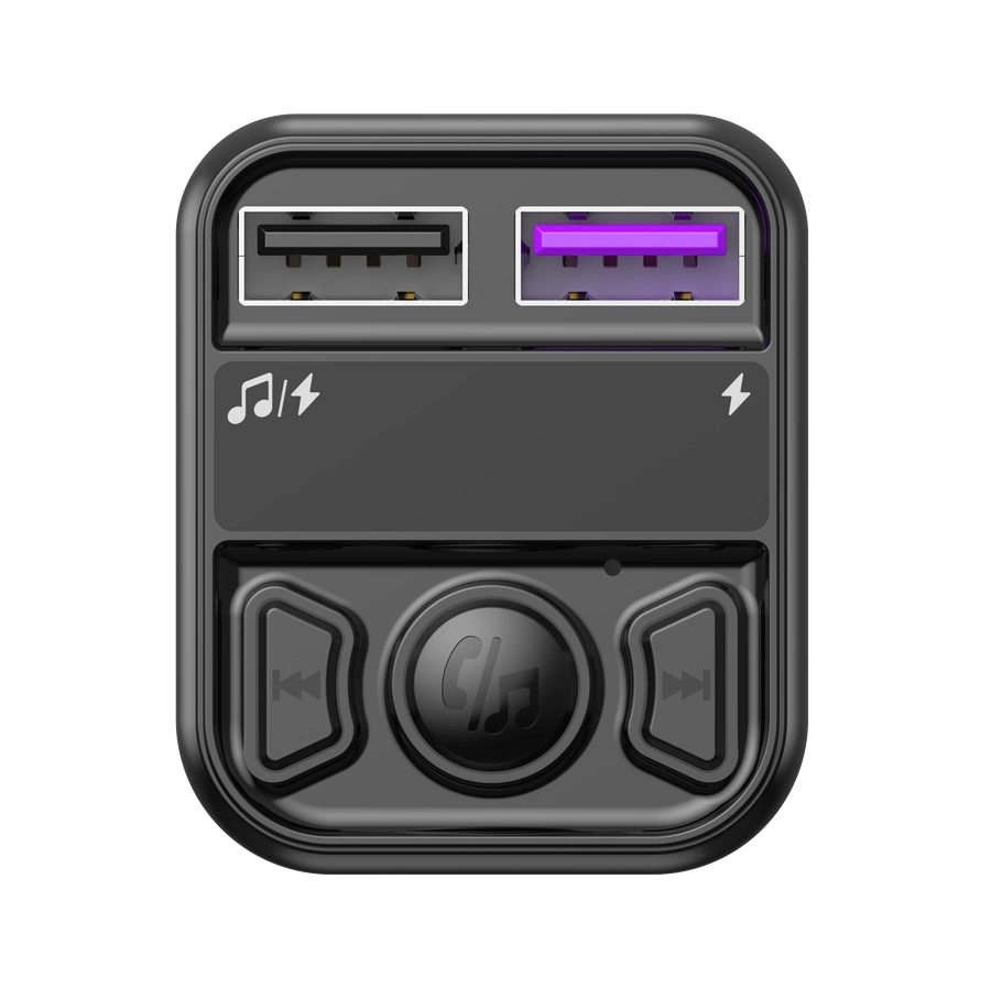 Jellico Multi-Function FM Transmitter Car Kit Charging Hub Black (FM1) ΑΞΕΣΟΥΑΡ SIIPRO Jellico Multi-Function FM Transmitter Car Kit Charging Hub Black (FM1) - Image 3