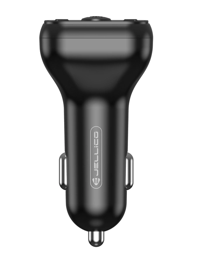 Jellico Multi-Function FM Transmitter Car Kit Charging Hub Black (FM1) ΑΞΕΣΟΥΑΡ SIIPRO Jellico Multi-Function FM Transmitter Car Kit Charging Hub Black (FM1) - Image 2