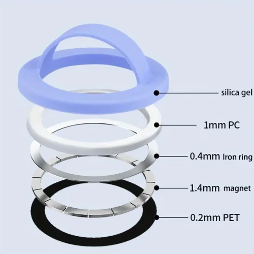 Alternative view of Siipro MagSafe Soft Ring Grip Black