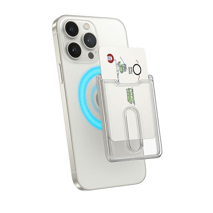 Siipro MagSafe Magnetic Slim Wallet Clear MAGSAFE GADGETS SIIPRO Siipro MagSafe Magnetic Slim Wallet Clear