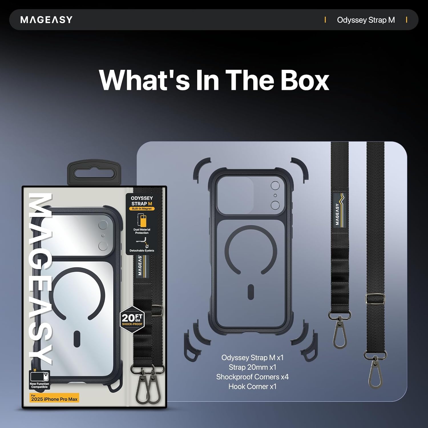 Θήκη MagEasy Odyssey M with Lanyard Magsafe Mist Gray iPhone 17 Pro ΘΗΚΕΣ MagEasy Θήκη MagEasy Odyssey M with Lanyard Magsafe Mist Gray iPhone 17 Pro - Image 7