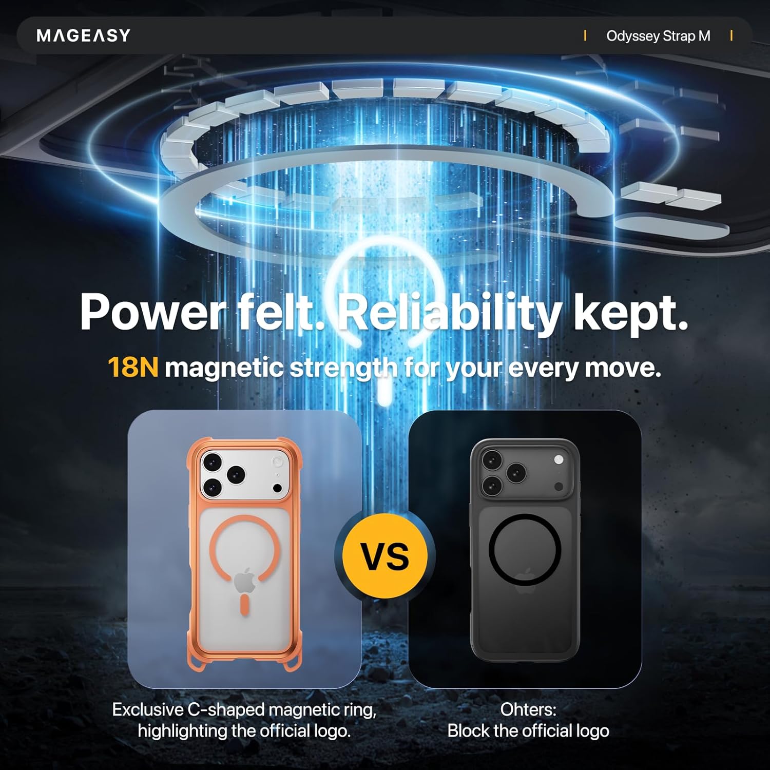Θήκη MagEasy Odyssey M with Lanyard Magsafe Mist Gray iPhone 17 Pro ΘΗΚΕΣ MagEasy Θήκη MagEasy Odyssey M with Lanyard Magsafe Mist Gray iPhone 17 Pro - Image 8