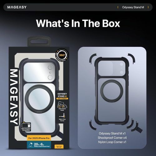 Alternative view of Θήκη MagEasy Odyssey Stand M Magsafe Coral iPhone 17 Pro Max