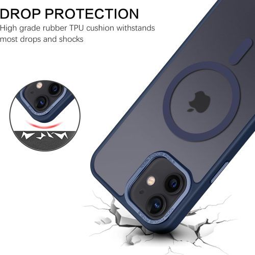 Alternative view of Θήκη Orso MagCase Focus Frosted Dark Blue iPhone 12/12 Pro