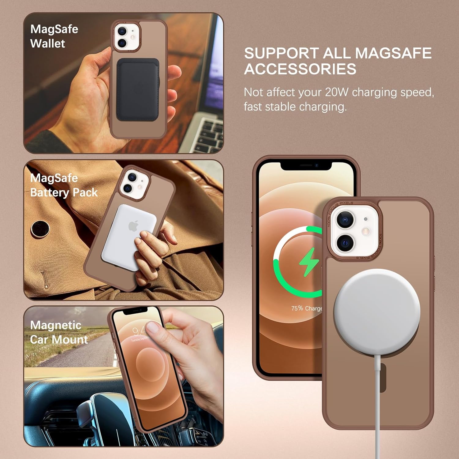 Θήκη Orso MagCase Focus Frosted Brown iPhone 12/12 Pro ΘΗΚΕΣ Orso Θήκη Orso MagCase Focus Frosted Brown iPhone 12/12 Pro - Image 7