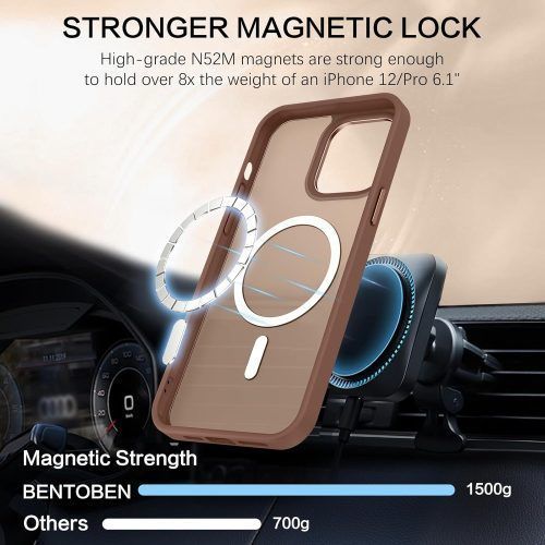 Alternative view of Θήκη Orso MagCase Focus Frosted Brown iPhone 16