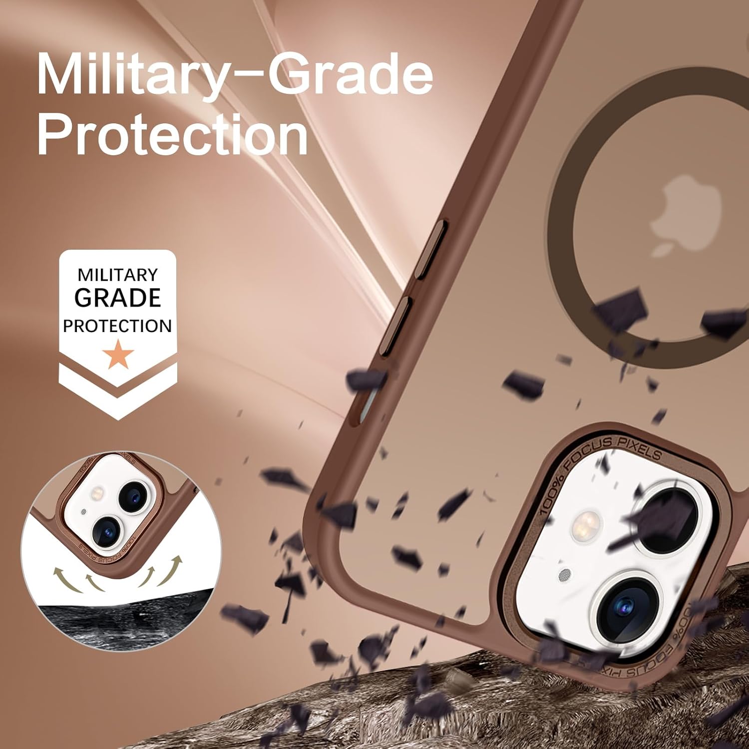 Θήκη Orso MagCase Focus Frosted Brown iPhone 12/12 Pro ΘΗΚΕΣ Orso Θήκη Orso MagCase Focus Frosted Brown iPhone 12/12 Pro - Image 4