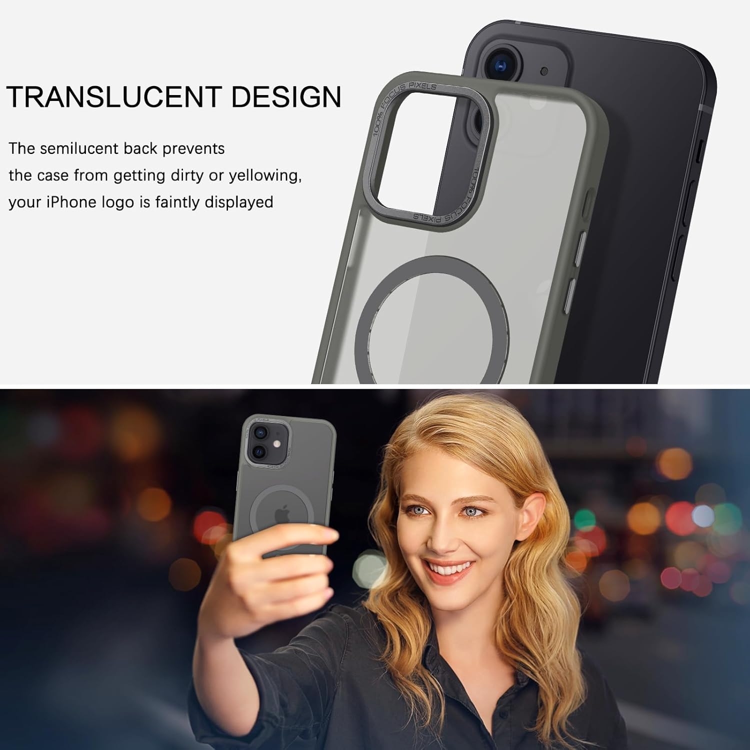 Θήκη Orso MagCase Focus Frosted Grey iPhone 12/12 Pro ΘΗΚΕΣ Orso Θήκη Orso MagCase Focus Frosted Grey iPhone 12/12 Pro - Image 3