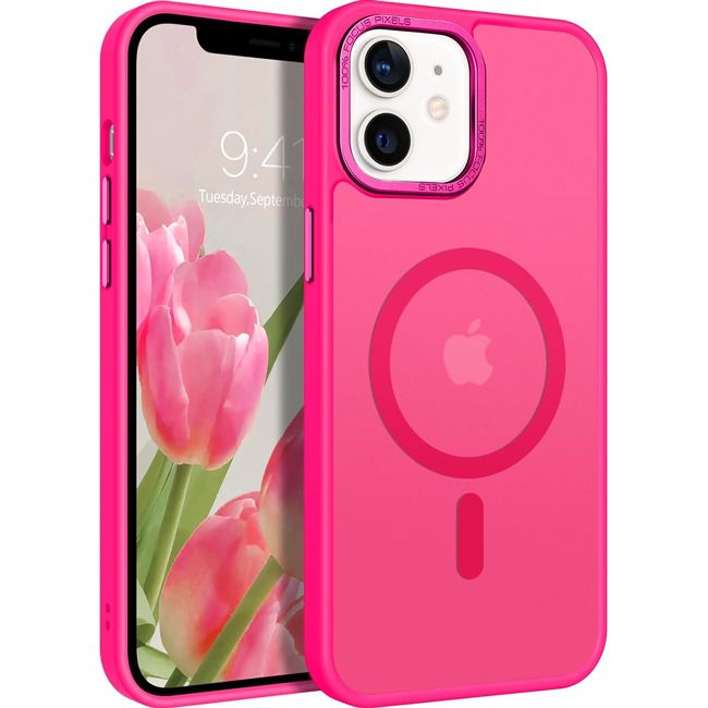 Θήκη Orso MagCase Focus Frosted Hot Pink iPhone 12/12 Pro ΘΗΚΕΣ Orso Θήκη Orso MagCase Focus Frosted Hot Pink iPhone 12/12 Pro