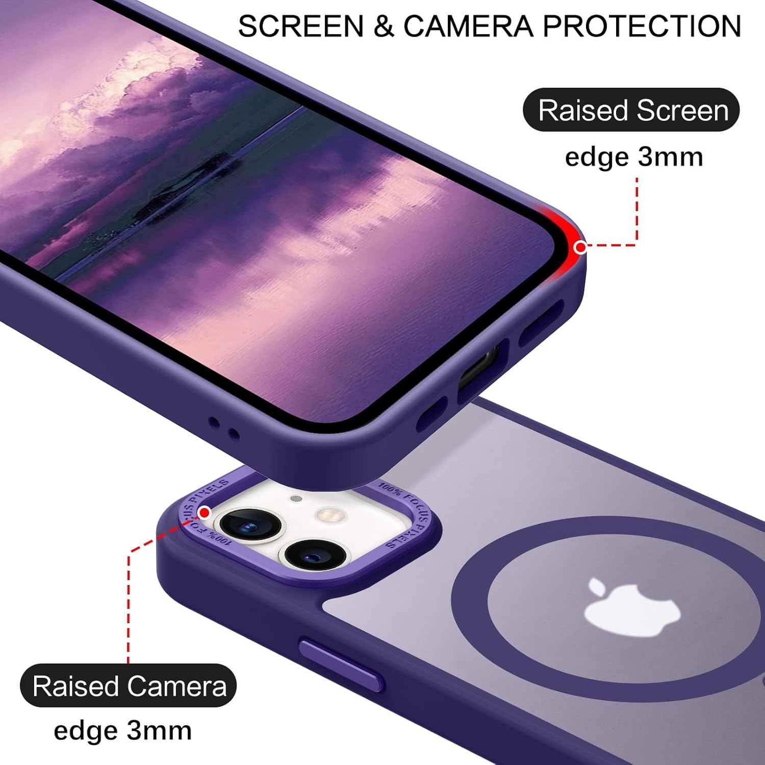 Θήκη Orso MagCase Focus Frosted Purple iPhone 12/12 Pro ΘΗΚΕΣ Orso Θήκη Orso MagCase Focus Frosted Purple iPhone 12/12 Pro - Image 2