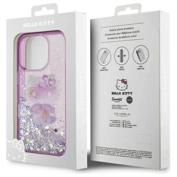 Θήκη Hello Kitty Liquid Glitter 50th Anniversary Party Clear Pink iPhone 16 Pro Max ΘΗΚΕΣ Hello Kitty Θήκη Hello Kitty Liquid Glitter 50th Anniversary Party Clear Pink iPhone 16 Pro Max - Image 5