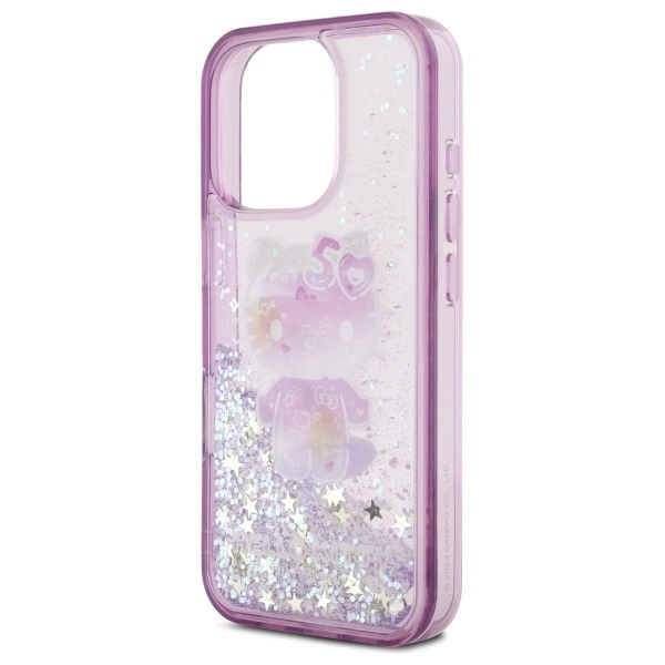 Θήκη Hello Kitty Liquid Glitter 50th Anniversary Party Clear Pink iPhone 16 Pro Max ΘΗΚΕΣ Hello Kitty Θήκη Hello Kitty Liquid Glitter 50th Anniversary Party Clear Pink iPhone 16 Pro Max - Image 4