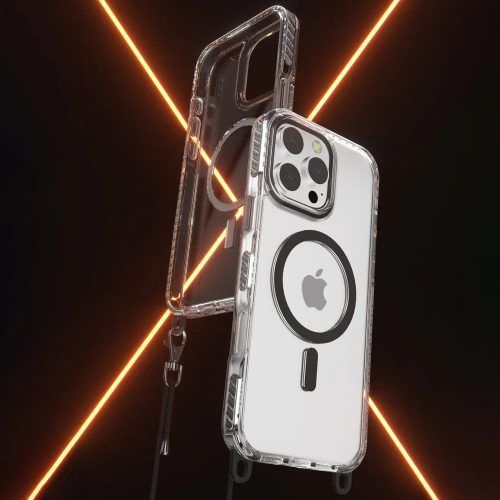 Alternative view of Θήκη Siipro MagCover Lanyard Black iPhone 16 Pro Max
