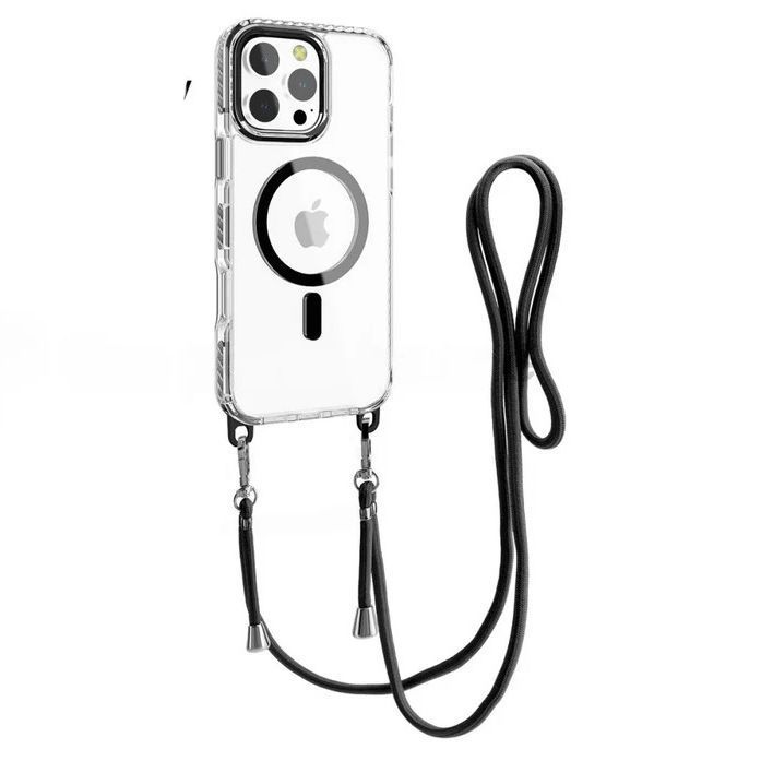 Θήκη Siipro MagCover Lanyard Black iPhone 16 Pro Max ΘΗΚΕΣ SIIPRO Θήκη Siipro MagCover Lanyard Black iPhone 16 Pro Max