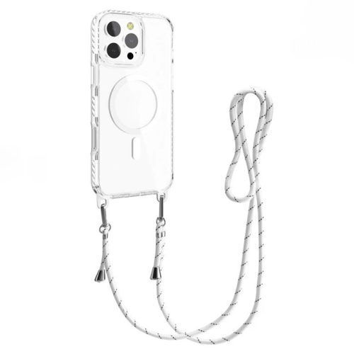 Θήκη Siipro MagCover Lanyard White iPhone 16 Pro Max