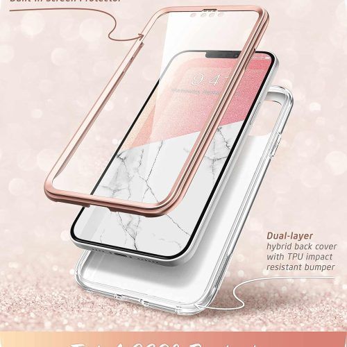Alternative view of Θήκη i-Blason Cosmo Series 360 Marble Pink iPhone 13/14