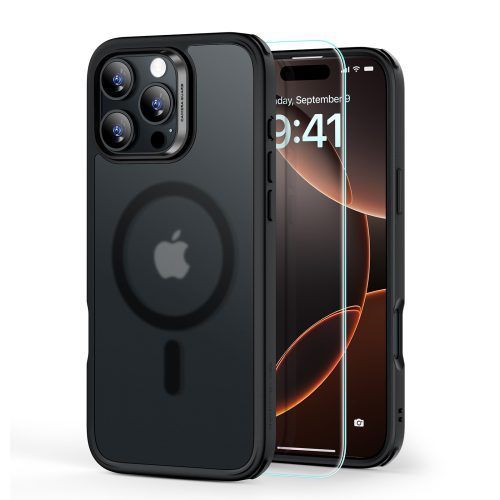Full Protection Pro Set ESR Classic HaloLock MagSafe Frosted Black iPhone 16 Pro ΘΗΚΕΣ ESR Full Protection Pro Set ESR Classic HaloLock MagSafe Frosted Black iPhone 16 Pro