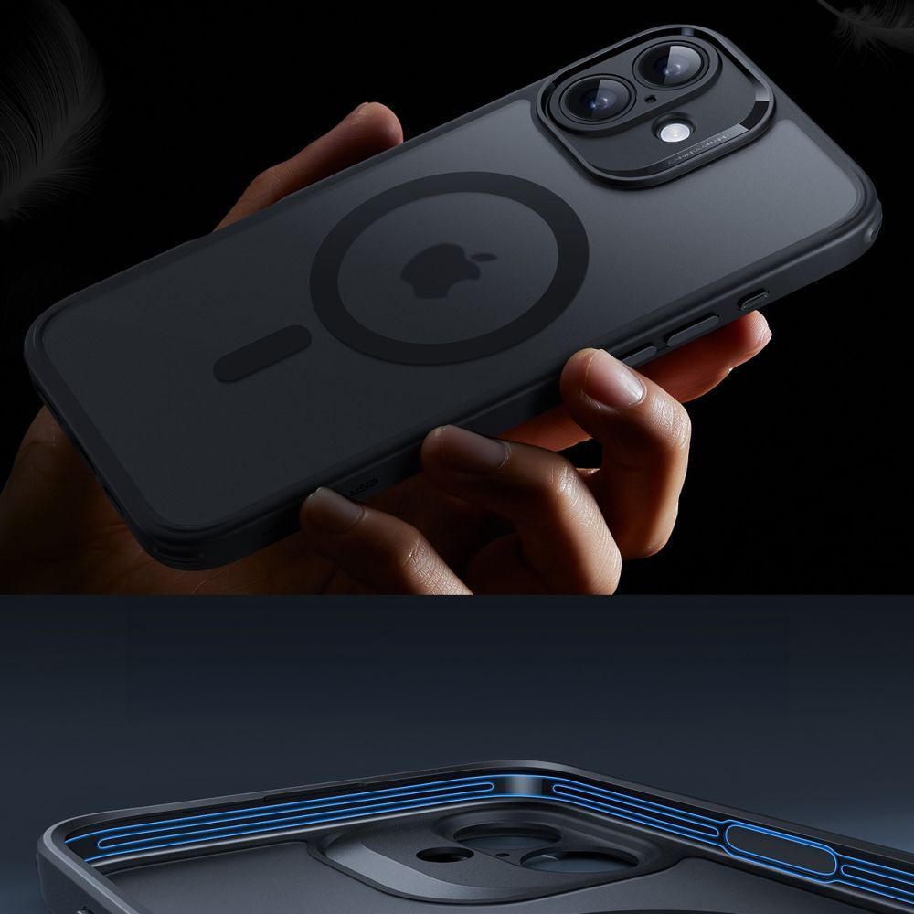Full Protection Pro Set ESR Classic HaloLock MagSafe Frosted Black iPhone 16 ΘΗΚΕΣ ESR Full Protection Pro Set ESR Classic HaloLock MagSafe Frosted Black iPhone 16 - Image 5