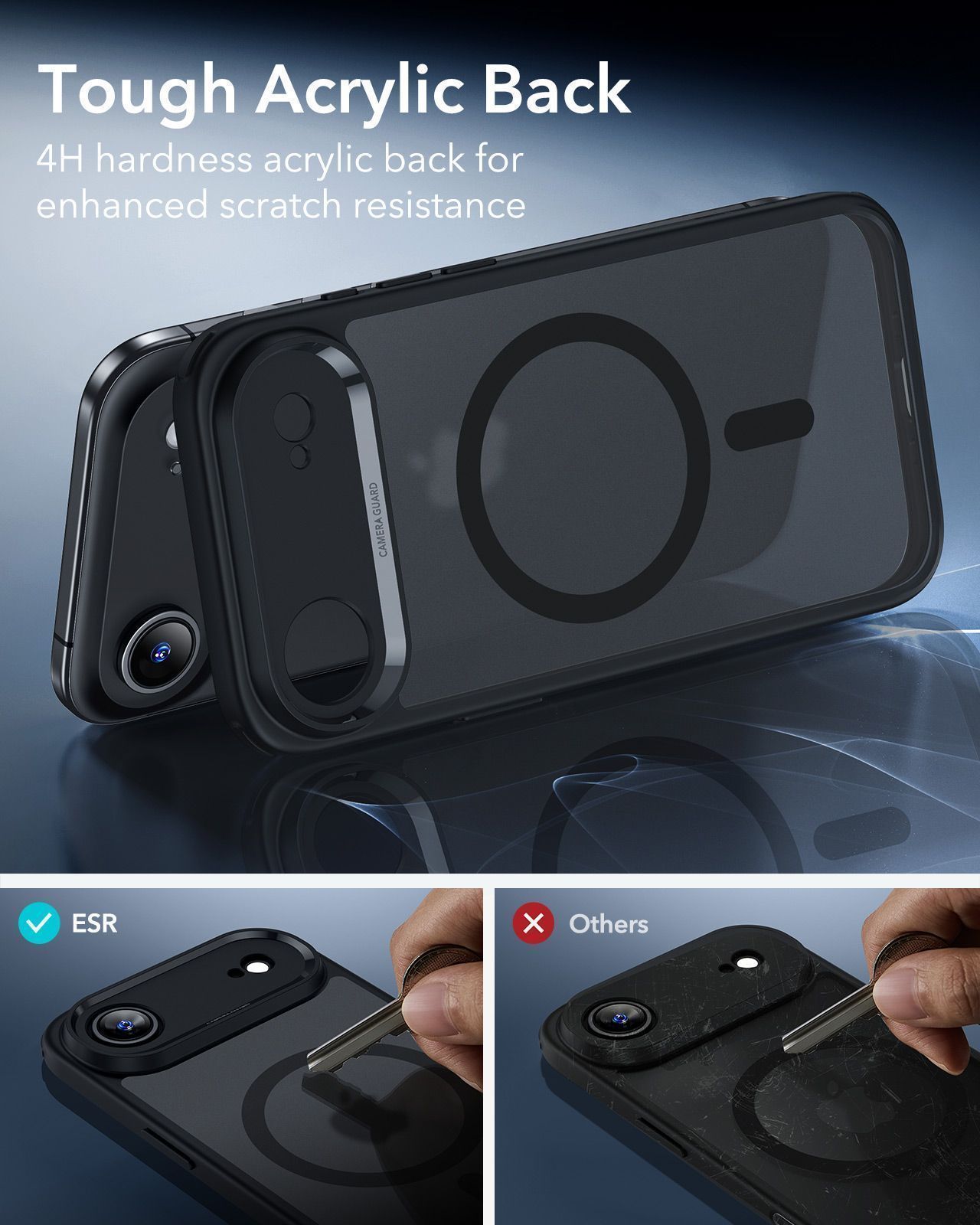 Θήκη ESR Classic Hybrid (Camera Control Button) MagSafe Frosted Black iPhone Air ΘΗΚΕΣ ESR Θήκη ESR Classic Hybrid (Camera Control Button) MagSafe Frosted Black iPhone Air - Image 5