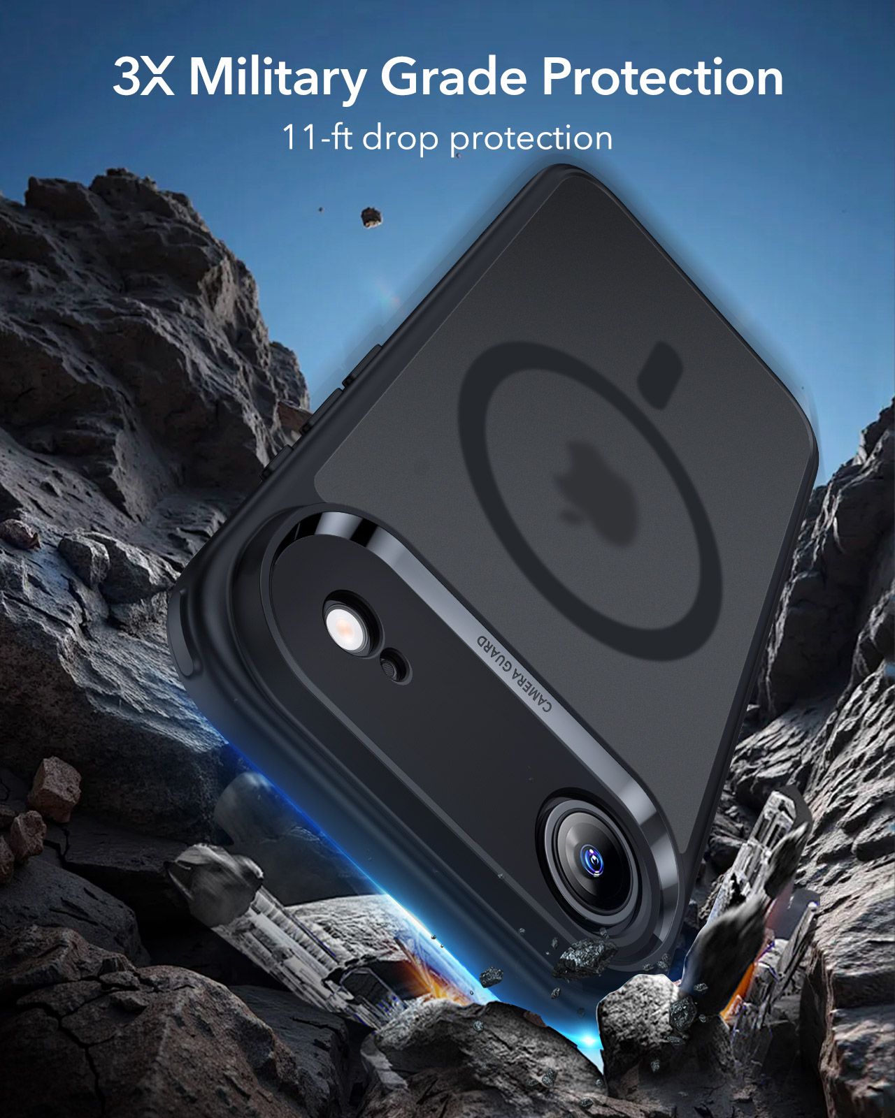Θήκη ESR Classic Hybrid (Camera Control Button) MagSafe Frosted Black iPhone Air ΘΗΚΕΣ ESR Θήκη ESR Classic Hybrid (Camera Control Button) MagSafe Frosted Black iPhone Air - Image 3