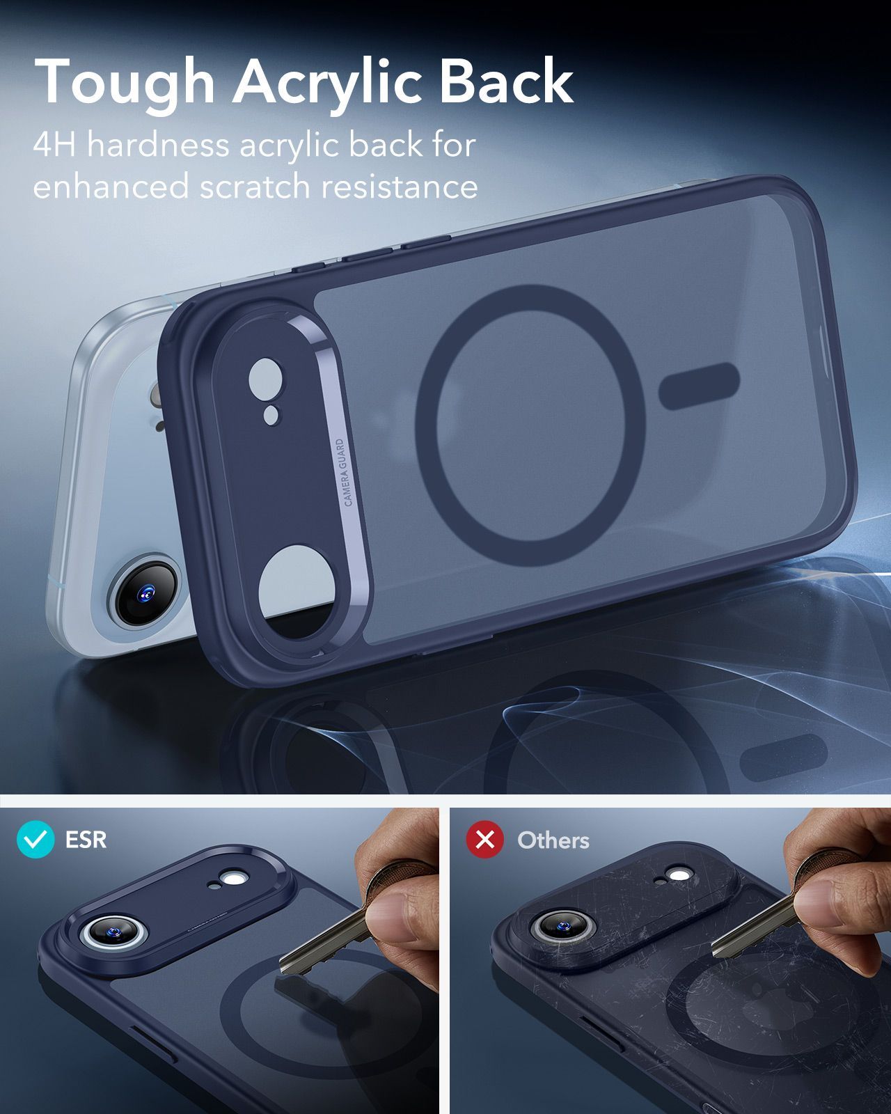Θήκη ESR Classic Hybrid (Camera Control Button) MagSafe Frosted Blue iPhone Air ΘΗΚΕΣ ESR Θήκη ESR Classic Hybrid (Camera Control Button) MagSafe Frosted Blue iPhone Air - Image 2