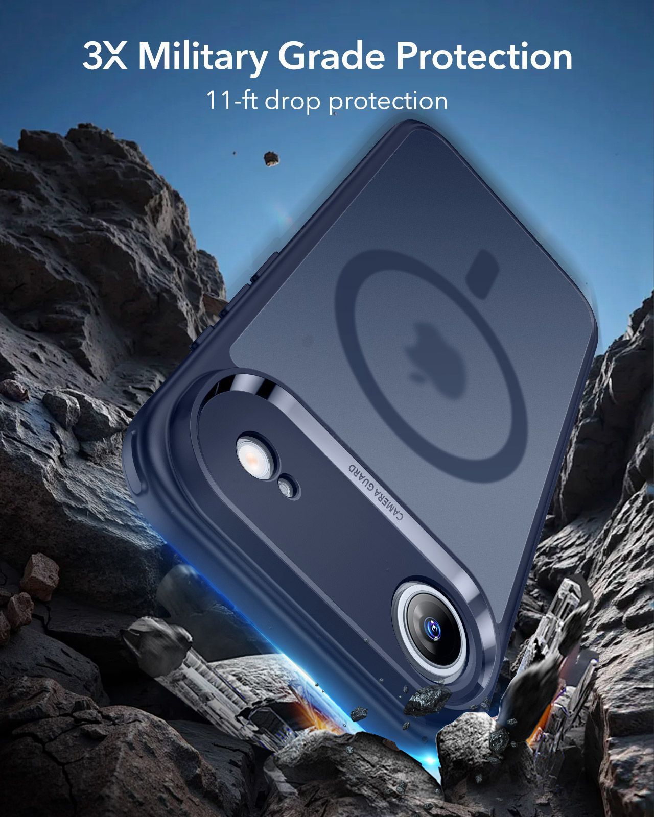Θήκη ESR Classic Hybrid (Camera Control Button) MagSafe Frosted Blue iPhone Air ΘΗΚΕΣ ESR Θήκη ESR Classic Hybrid (Camera Control Button) MagSafe Frosted Blue iPhone Air - Image 5