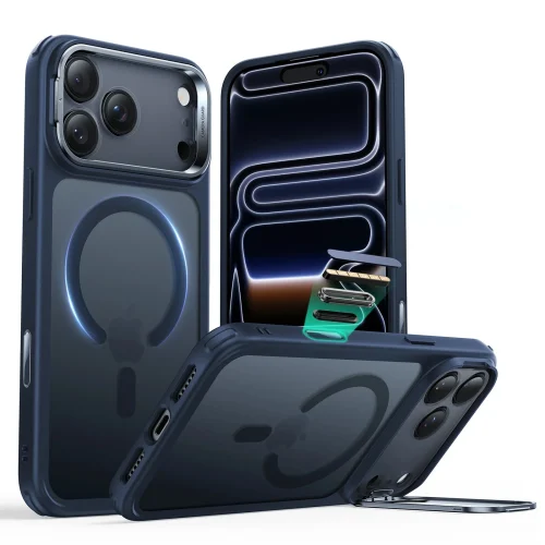 Θήκη ESR Classic Hybrid with Stash Stand (Camera Control Button) HaloLock MagSafe Frosted Blue iPhone 17 Pro
