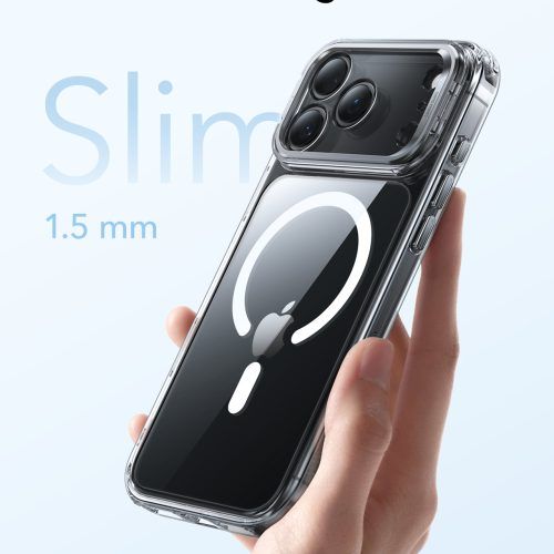 Alternative view of Θήκη ESR Classic Hybrid with Stash Stand (Camera Control Button) HaloLock MagSafe Clear iPhone 17 Pro