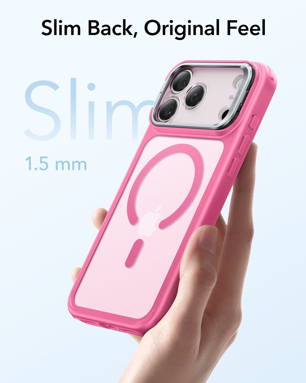 Θήκη ESR Classic Hybrid with Stash Stand (Camera Control Button) HaloLock MagSafe Frosted Pink iPhone 17 Pro Max ΘΗΚΕΣ ESR Θήκη ESR Classic Hybrid with Stash Stand (Camera Control Button) HaloLock MagSafe Frosted Pink iPhone 17 Pro Max - Image 6