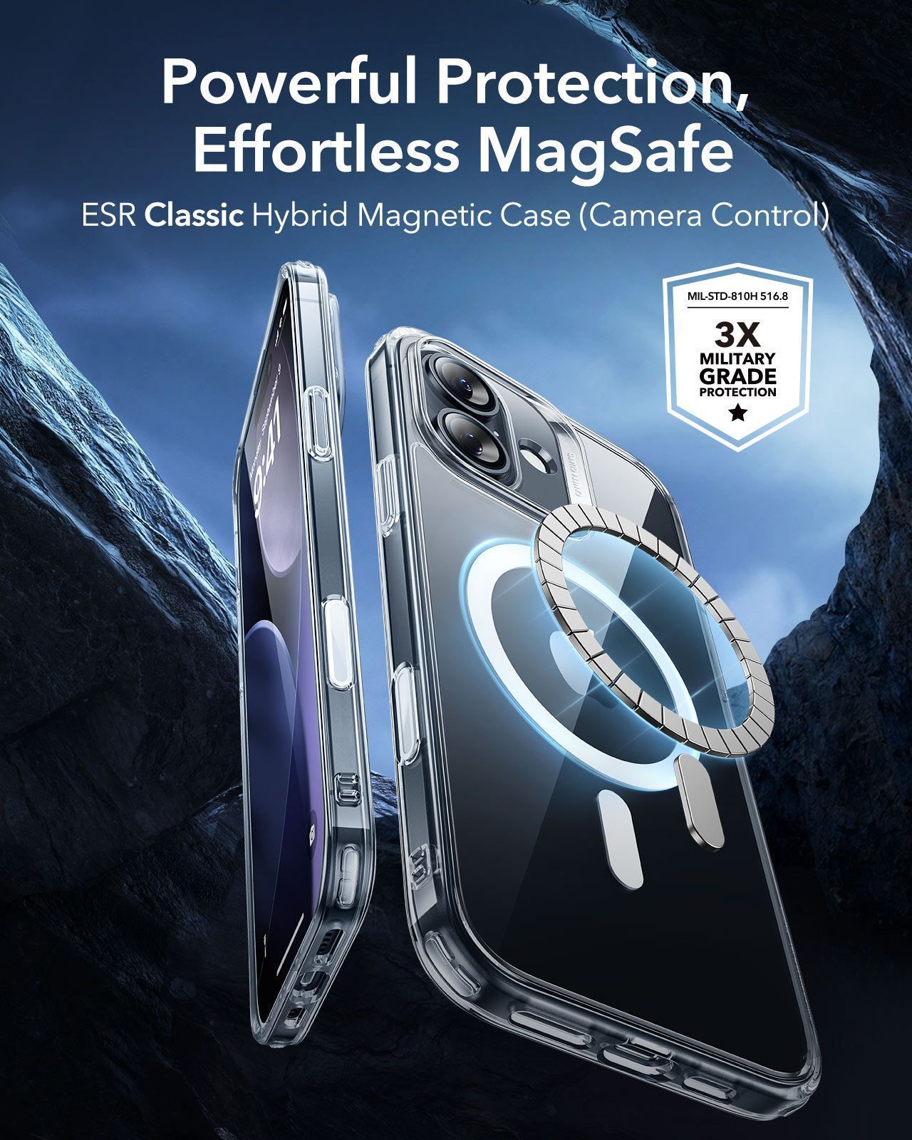 ESR Set Classic Hybrid (Camera Control) HaloLock MagSafe Clear iPhone 17 ΘΗΚΕΣ ESR ESR Set Classic Hybrid (Camera Control) HaloLock MagSafe Clear iPhone 17 - Image 5
