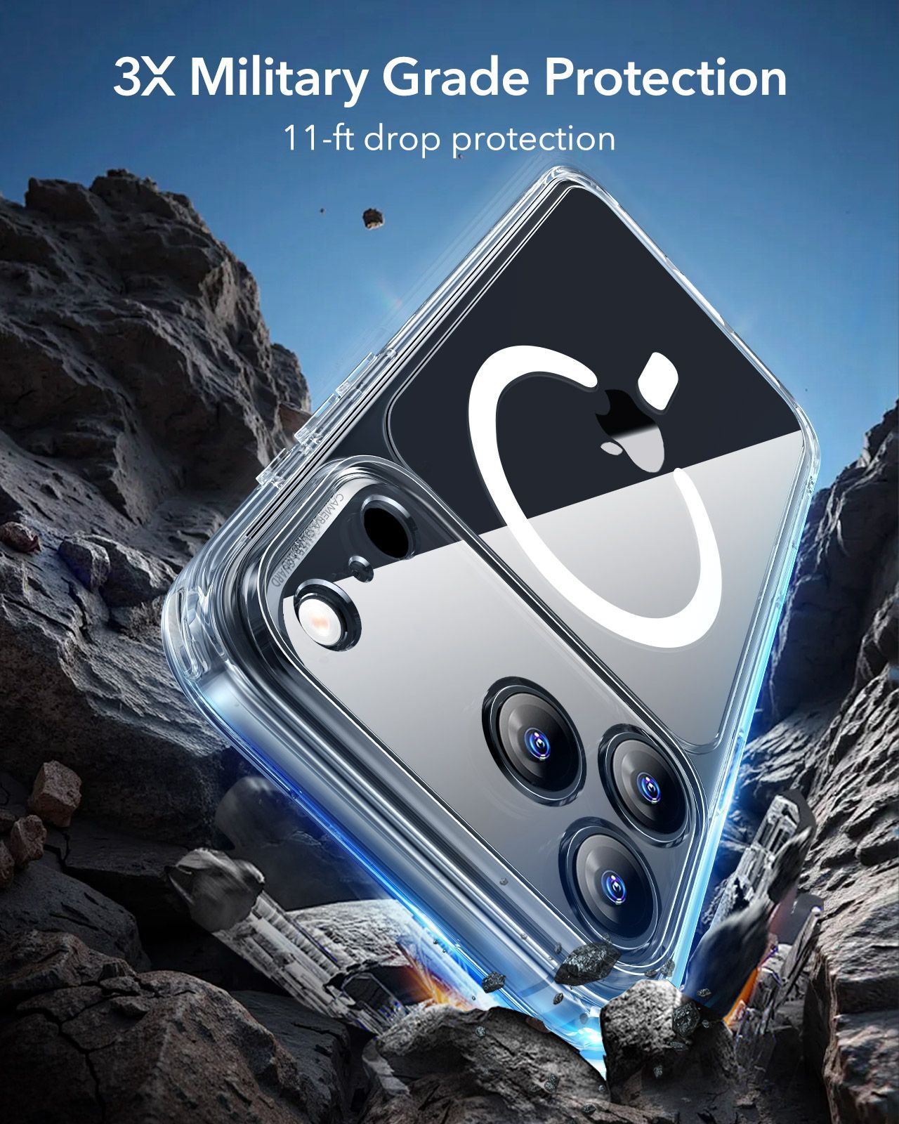 Θήκη ESR Classic Hybrid (Camera Control Button) MagSafe Clear iPhone 17 Pro Max ΘΗΚΕΣ ESR Θήκη ESR Classic Hybrid (Camera Control Button) MagSafe Clear iPhone 17 Pro Max - Image 6