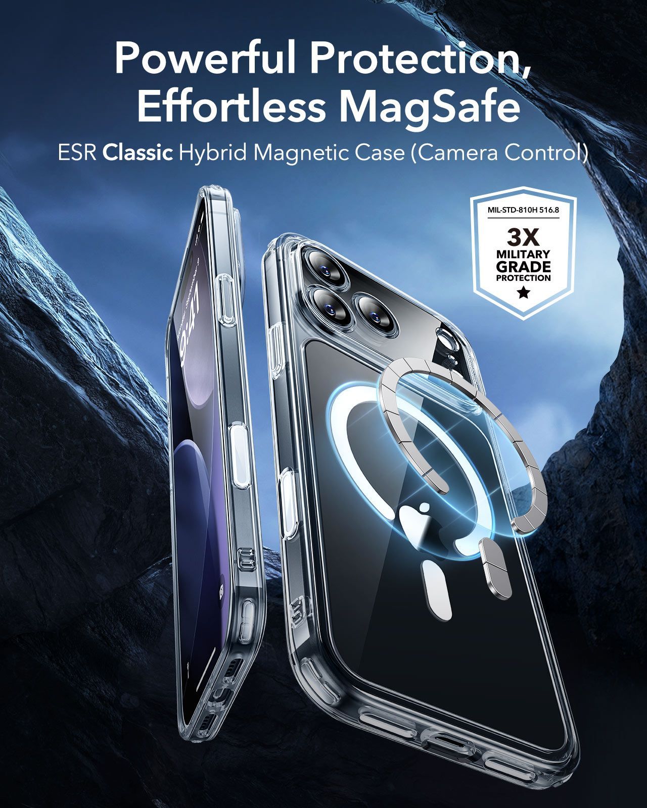 Θήκη ESR Classic Hybrid (Camera Control Button) MagSafe Clear iPhone 17 Pro Max ΘΗΚΕΣ ESR Θήκη ESR Classic Hybrid (Camera Control Button) MagSafe Clear iPhone 17 Pro Max - Image 3