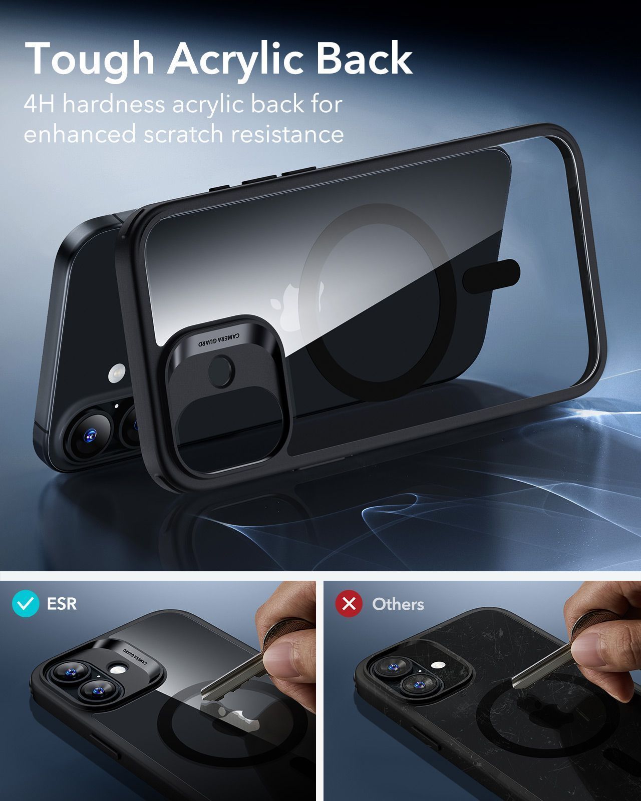 Θήκη ESR Classic Hybrid (Camera Control Button) MagSafe Clear Black iPhone 17 ΘΗΚΕΣ ESR Θήκη ESR Classic Hybrid (Camera Control Button) MagSafe Clear Black iPhone 17 - Image 2
