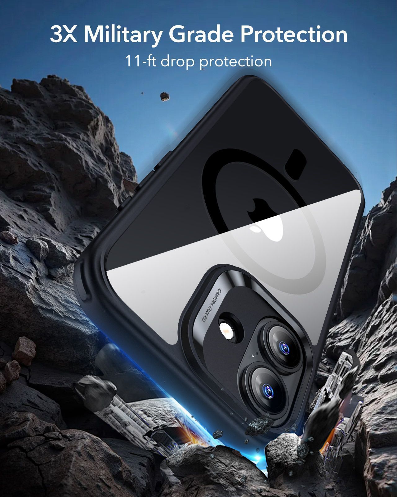 Θήκη ESR Classic Hybrid (Camera Control Button) MagSafe Clear Black iPhone 17 ΘΗΚΕΣ ESR Θήκη ESR Classic Hybrid (Camera Control Button) MagSafe Clear Black iPhone 17 - Image 7