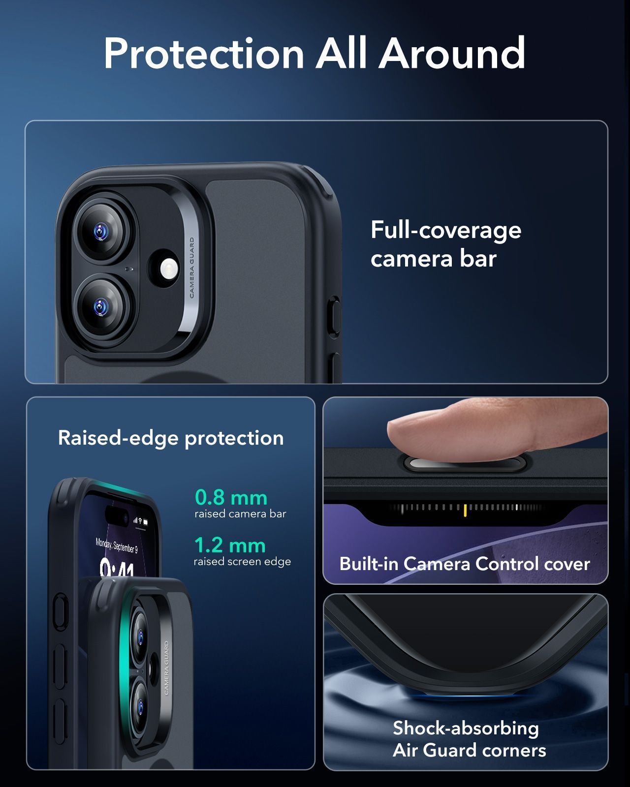 Θήκη ESR Classic Hybrid (Camera Control Button) MagSafe Frosted Black iPhone 17 ΘΗΚΕΣ ESR Θήκη ESR Classic Hybrid (Camera Control Button) MagSafe Frosted Black iPhone 17 - Image 7