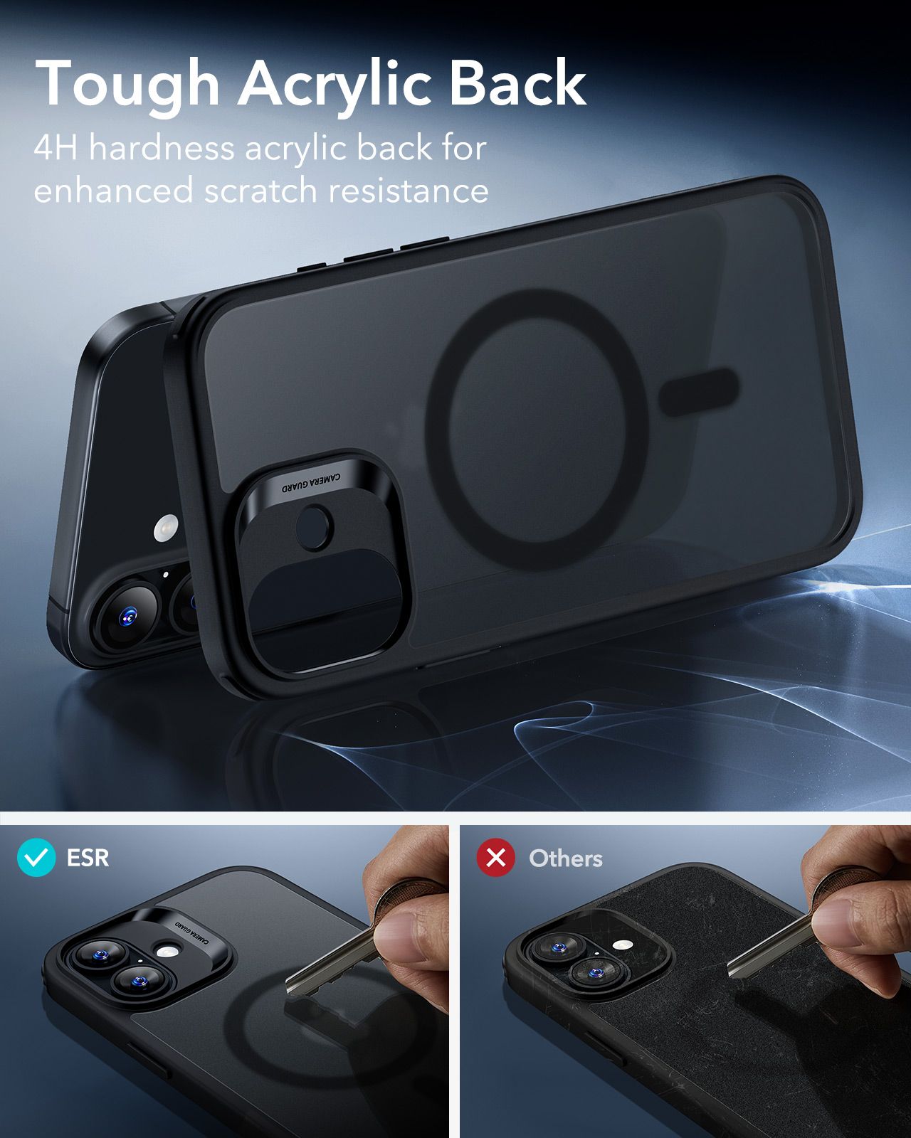 Θήκη ESR Classic Hybrid (Camera Control Button) MagSafe Frosted Black iPhone 17 ΘΗΚΕΣ ESR Θήκη ESR Classic Hybrid (Camera Control Button) MagSafe Frosted Black iPhone 17 - Image 4