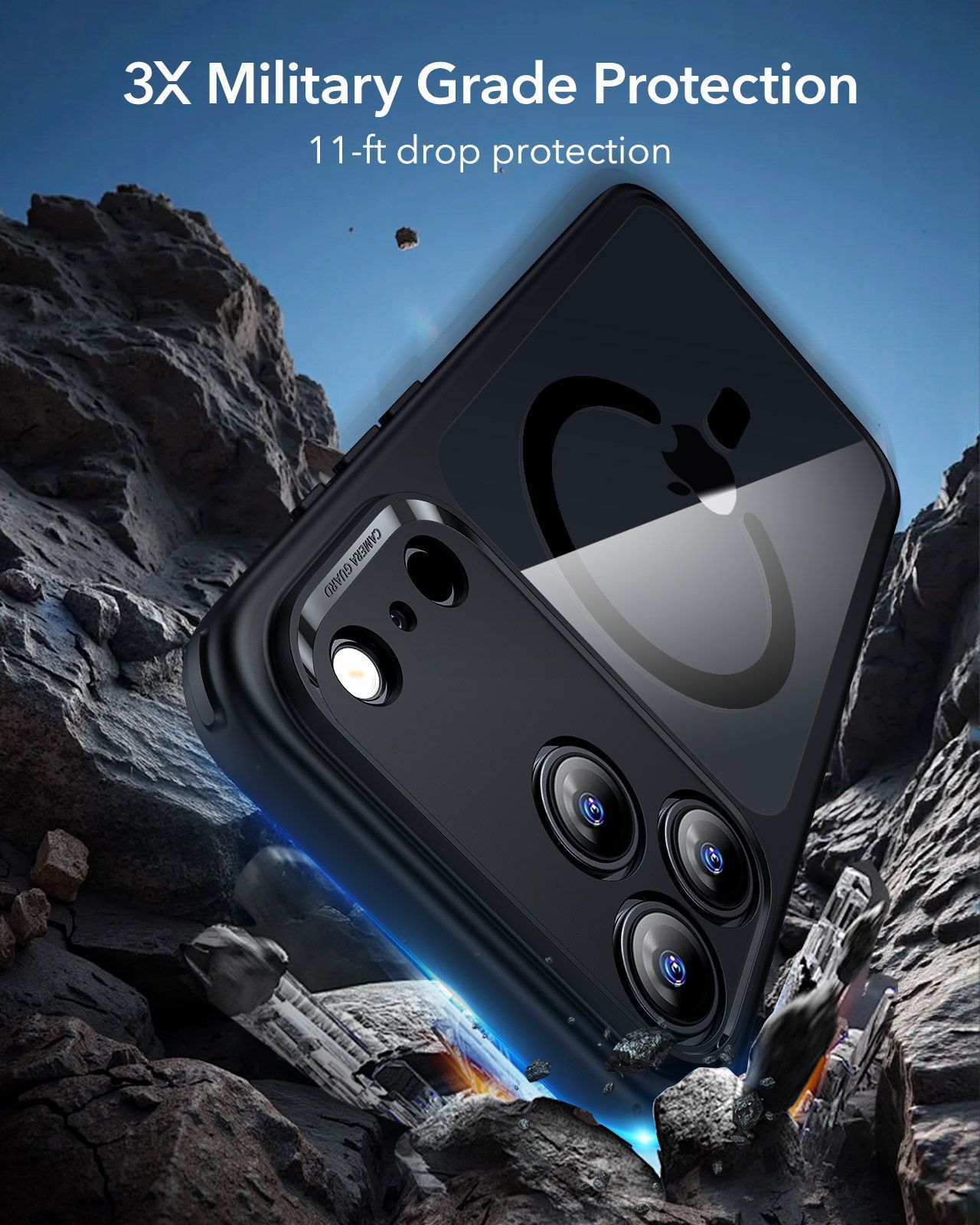 Θήκη ESR Classic Hybrid (Camera Control Button) MagSafe Frosted Black iPhone 17 Pro Max ΘΗΚΕΣ ESR Θήκη ESR Classic Hybrid (Camera Control Button) MagSafe Frosted Black iPhone 17 Pro Max - Image 5